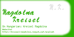magdolna kreisel business card